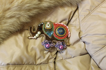 It is fashionable to wear brooches on clothes, on bags - everywhere