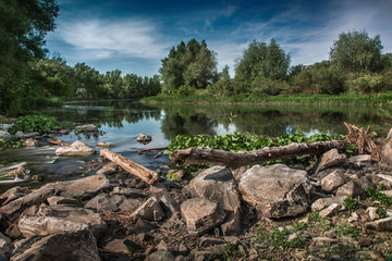 boat on river