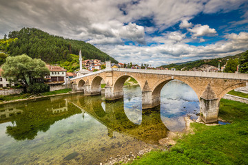 Town Of Konjic In Bosnia and Herzegovina In Europe