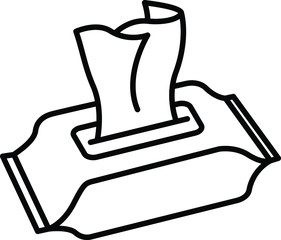 Wet wipes icon