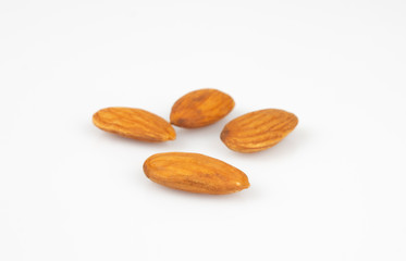 Almond isolated on white background