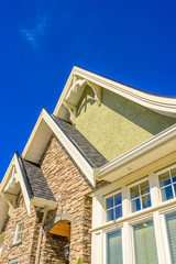 the roof of the house with nice window