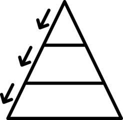 Hierarchy icon, vector