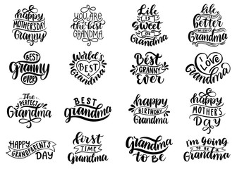 I love grandma.Best granny ever. Happy mother's day. First time grandma. Happy grandparent's day.