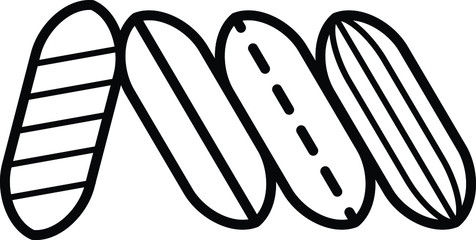 Pillows icon, vector