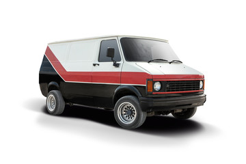 Bedford Blitz Classic van side view isolated on white  © Konstantinos Moraiti