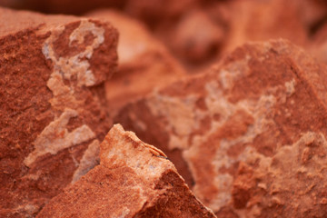 Multi-hue Orange Desert Rocks