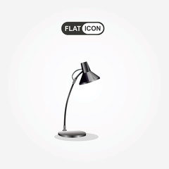 Table lamp , flat design style. 