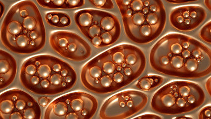 Abstract metal background. 3d illustration, 3d rendering.