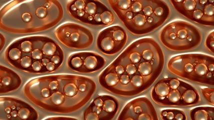 Abstract metal background. 3d illustration, 3d rendering.