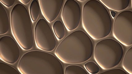 Abstract metal background. 3d illustration, 3d rendering.