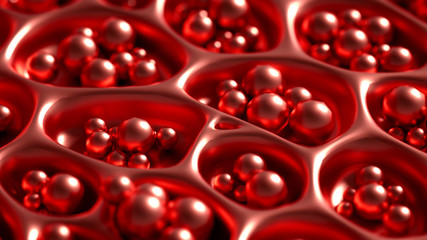 Abstract metal background. 3d illustration, 3d rendering.