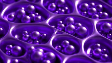 Abstract metal background. 3d illustration, 3d rendering.
