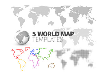 5 World Map Layouts