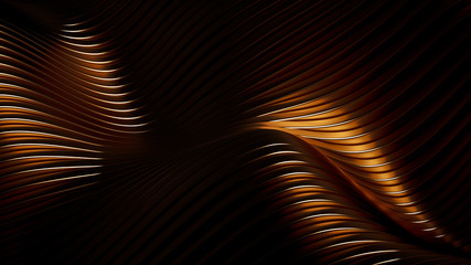 Abstract metal background. 3d illustration, 3d rendering.