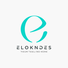 initial letter E logo design with swoosh element . Creative Cut Design Vector Illustration. The logo can be used for business consulting and financial companies. -vector