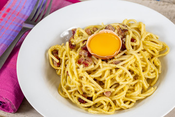 spaghetti à la carbonara
