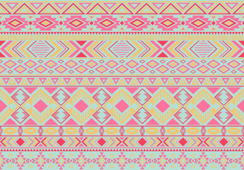 Boho pattern tribal ethnic motifs geometric seamless vector background. Rich indonesian tribal motifs clothing fabric textile print traditional design with triangle and rhombus shapes.