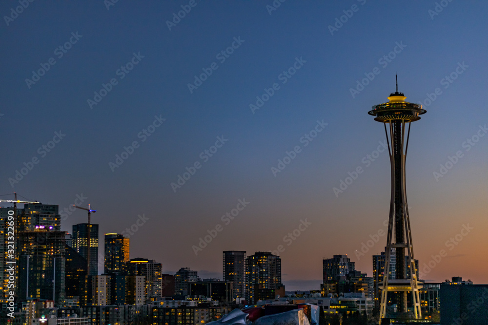 Wall mural seattle skyline