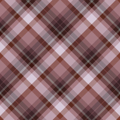Seamless pattern in cozy light grey and dark brown colors for plaid, fabric, textile, clothes, tablecloth and other things. Vector image. 2