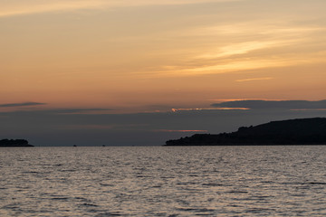 Naklejka premium Sunset Over Adriatic Sea