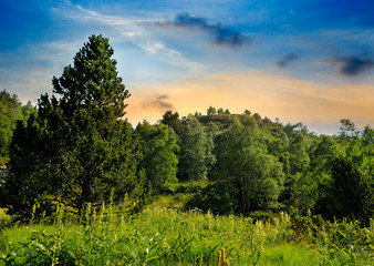 Beautiful mountains landscape. The concept is travel.