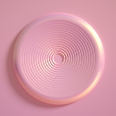 Elegant metal background with pedestal, podium and studio. 3d illustration, 3d rendering.