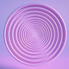 Elegant metal background with pedestal, podium and studio. 3d illustration, 3d rendering.