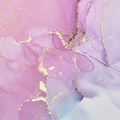 Alcohol ink colors translucent. Abstract multicolored marble texture background. Design wrapping...