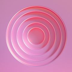 Elegant metal background with pedestal, podium and studio. 3d illustration, 3d rendering.