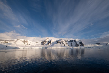 Stunning icy landscapes, Chiriguano Bay, Cuverville Island, Antarctic Peninsula, Antarctica