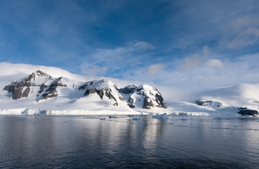 Stunning icy landscapes, Chiriguano Bay, Cuverville Island, Antarctic Peninsula, Antarctica
