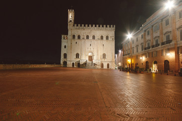 Fototapeta na wymiar Piazza Della signoria, Gubbio