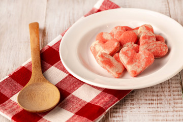 Heart Shaped Baked Valentine Cookies