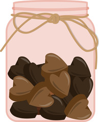 Valentine's candy in a jar2.
