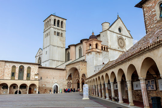 The courtyard of the Basilica