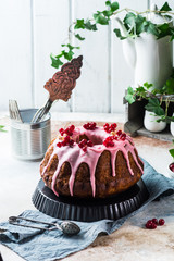 Easter cake. kulich cake. traditional babka. cake for celebration. easter concept. panettone. still life of food, womens day, spring food, cake with berries, Baba Au Rhum, brioche. christmas cake