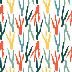 Seamless pattern with branch.  Floral print.