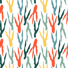 Seamless pattern with branch.  Floral print.