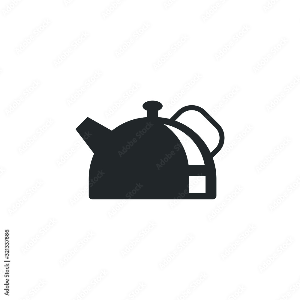 Poster kettle icon template color editable. kettle symbol vector sign isolated on white background illustra