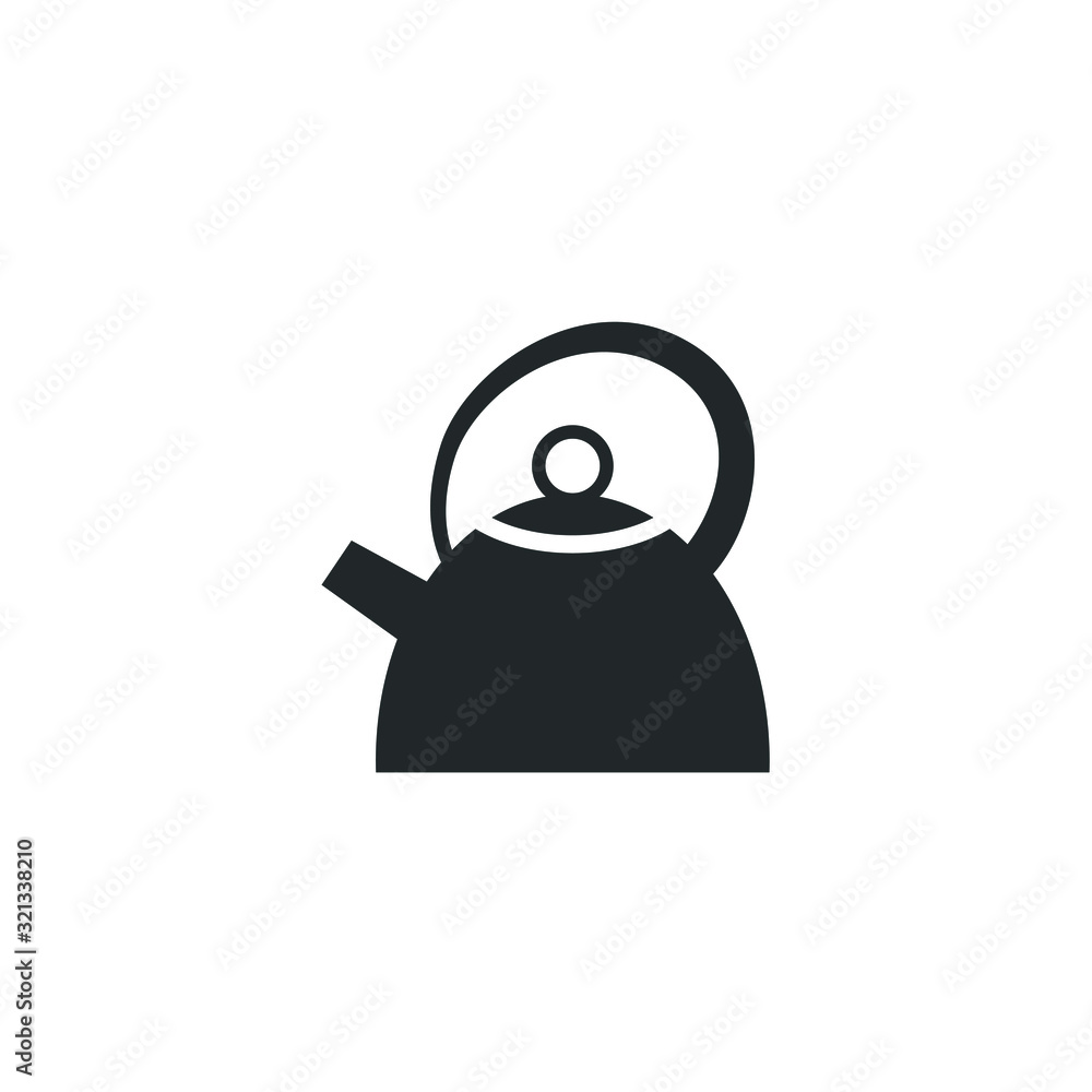 Poster kettle icon template color editable. kettle symbol vector sign isolated on white background illustra