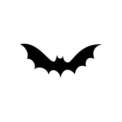Fototapeta premium Bat flying on isolated white background. Vector illustration.