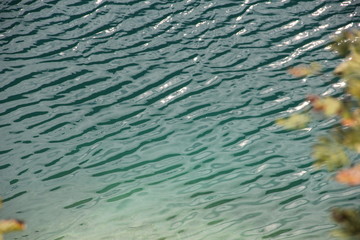 ripples on surface of water