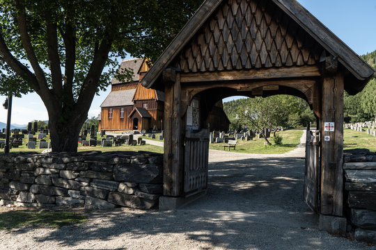 Stabkirche in Ringebu, Norwegen