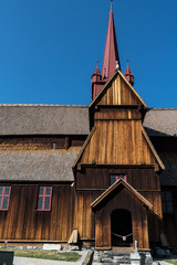 Stabkirche in Ringebu, Norwegen