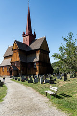Fototapeta na wymiar Stabkirche in Ringebu, Norwegen