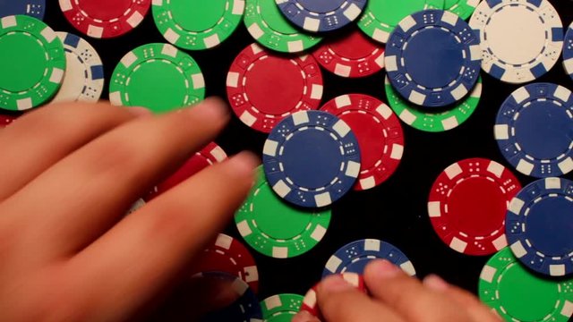 Fichas para jugar cartas Casino pasatiempo detalle macro