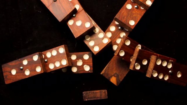 Fichas de domino detalle macro madera juegos de mesa