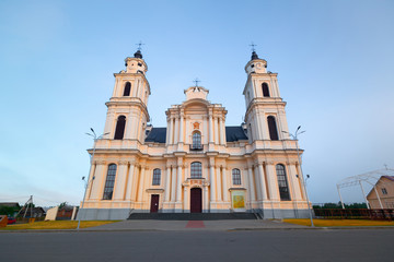 Fototapeta na wymiar Old catholic church in Belarus