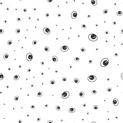 Eyes cartoon seamless pattern